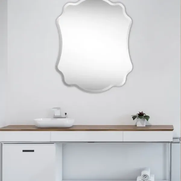 Decorative Mirrors-Kirkland's Home Ashley Scallop Edge Beveled Mirror