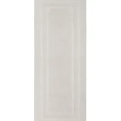 Bathroom Rugs-Kirkland's Home Asymmetrical Cotton Bath Mat, 60 In. Gray