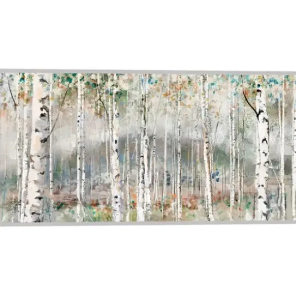 Canvas Art-Kirkland's Home Autumn Grace Framed Giclee Canvas Art Print Green/Gray