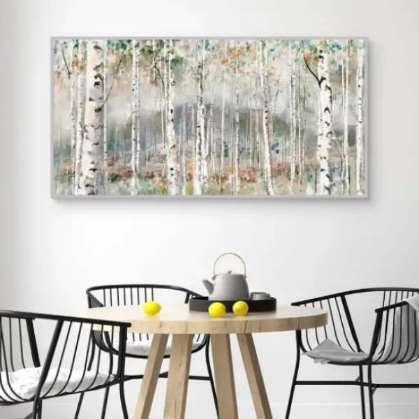 Canvas Art-Kirkland's Home Autumn Grace Framed Giclee Canvas Art Print Green/Gray