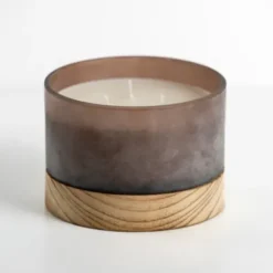 Candles-Kirkland's Home Autumn Oak And Musk Triple Wick Jar Candle, 14 Oz. Brown