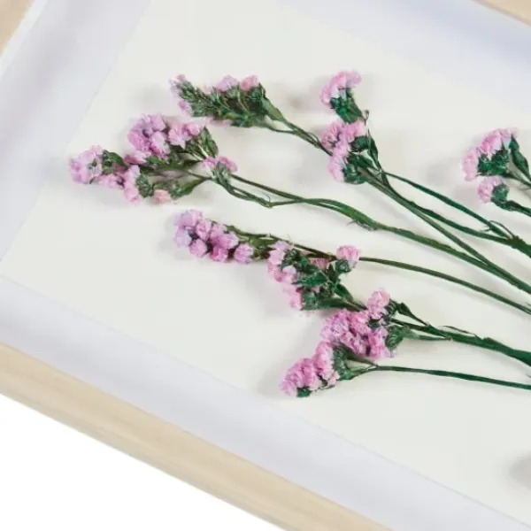 Framed Art-Kirkland's Home Avant Garden Dried Flowers Shadowboxes, Set Of 2 White/Tan/Multi