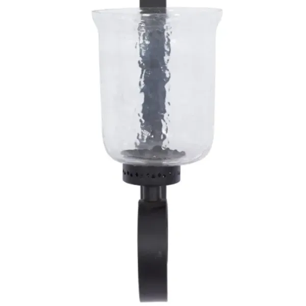 Sconces-Kirkland's Home Axel Black Iron Scroll Sconce