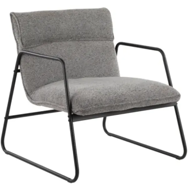 Accent Chairs-Kirkland's Home Axel Noise Industrial Accent Chair Gray