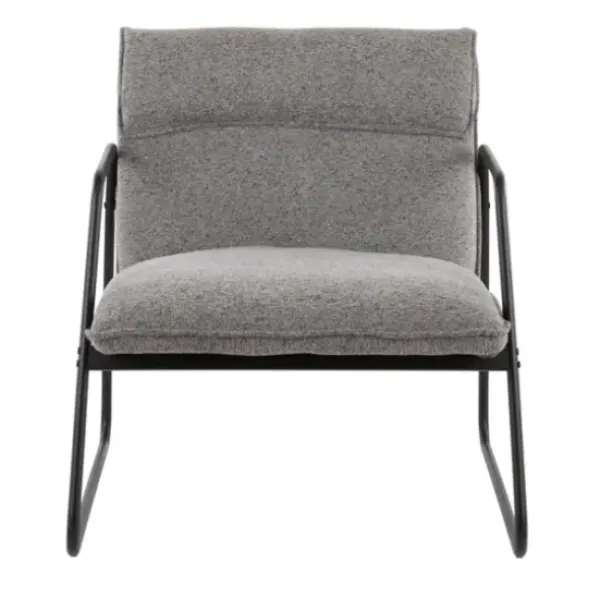 Accent Chairs-Kirkland's Home Axel Noise Industrial Accent Chair Gray