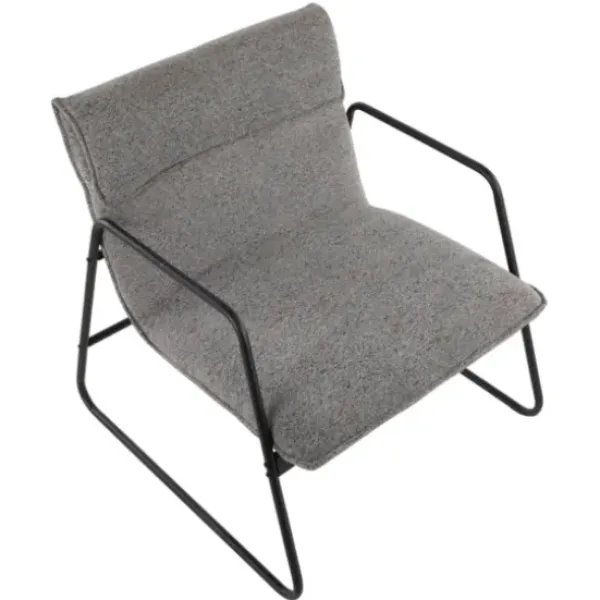 Accent Chairs-Kirkland's Home Axel Noise Industrial Accent Chair Gray