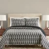 Quilts-Kirkland's Home Ayesha Curry Black And White Leaf Queen Quilt Set Black/White