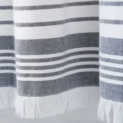 Curtains & Drapes-Kirkland's Home Back Tab Blackout Curtain Panel Set, 95 In. Blue