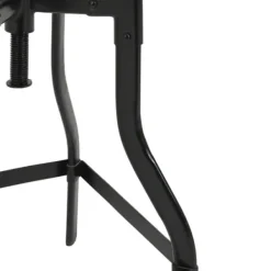 Bar Stools & Counter Height Stools-Kirkland's Home Backless Mango Wood Adjustable Bar Stool Black/Brown