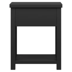 Accent & End Tables-Kirkland's Home Bailie Wooden Side Table Black