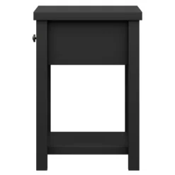 Accent & End Tables-Kirkland's Home Bailie Wooden Side Table Black