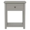 Accent & End Tables-Kirkland's Home Bailie Wooden Side Table Gray