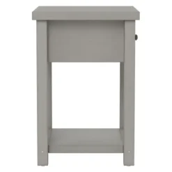 Accent & End Tables-Kirkland's Home Bailie Wooden Side Table Gray