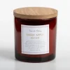 Candles-Kirkland's Home Baked Apple Pecan Triple Wick Jar Candle Red