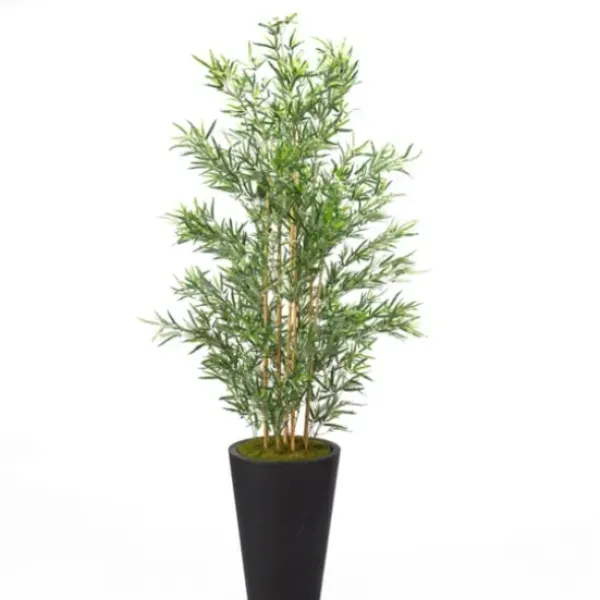 Trees & Topiaries-Kirkland's Home Bamboo Tree In Round Black Planter