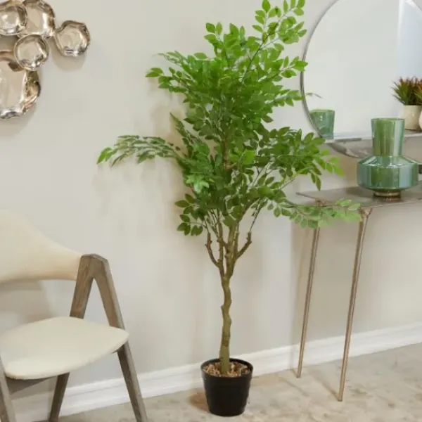 Trees & Topiaries-Kirkland's Home Banyan Tree In Ribbed Rock Planter