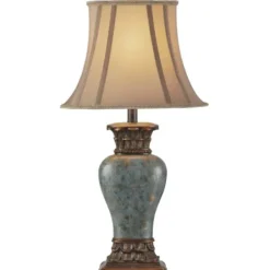 Table Lamps-Kirkland's Home Barbados Blue Traditional Table Lamp Tan