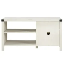 Tv Stands & Media Consoles-Kirkland's Home Barn Door Console Tv Stand White