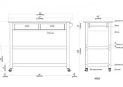 Kitchen Islands & Bar Carts-Kirkland's Home Barnwood Sonoma Stainless Steel Top Kitchen Cart Brown