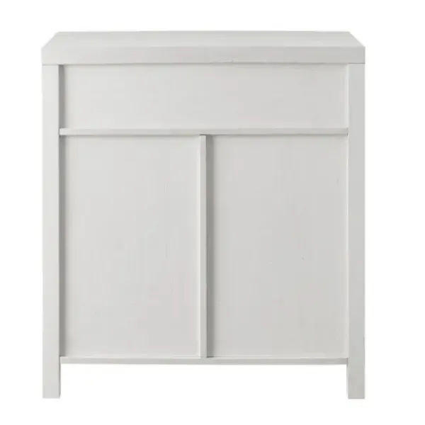 Cabinets & Sideboards-Kirkland's Home Barnwood Style Wooden Cabinet White