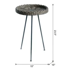 Accent & End Tables-Kirkland's Home Base Wicker End Table Black