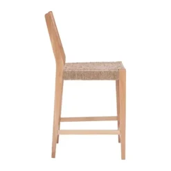 Bar Stools & Counter Height Stools-Kirkland's Home Basketweave Seat Counter Stools, Set Of 2 Tan