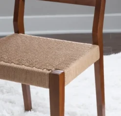 Dining Chairs-Kirkland's Home Basketweave Wood Dining Chairs, Set Of 2 Brown