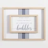 Wall Quotes & Signs-Kirkland's Home Bath Full Of Bubbles Wall Plaque White/Blue/Tan