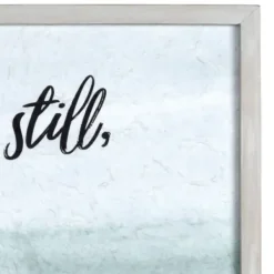 Wall Quotes & Signs-Kirkland's Home Be Still Framed Art Print Blue