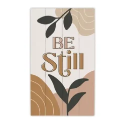 Wall Quotes & Signs-Kirkland's Home Be Still Wood Slat Wall Plaque Multi
