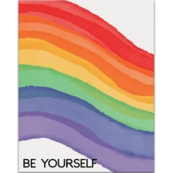 Wall Quotes & Signs-Kirkland's Home Be Yourself Rainbow Canvas Art Print Multi