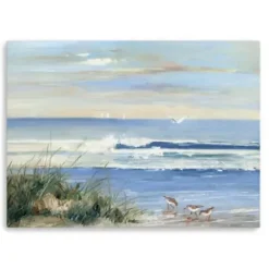 Canvas Art-Kirkland's Home Beach Combers Giclee Canvas Art Print, 48X36 In. Blue