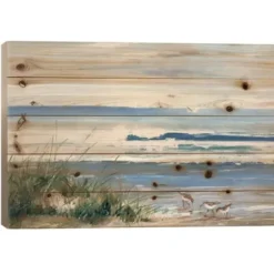 Wall Quotes & Signs-Kirkland's Home Beach Combers Wood Art Print Blue/Tan