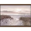 Framed Art-Kirkland's Home Beach Morning Blessing Framed Canvas Art Print White/Gray/Brown