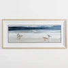 Framed Art-Kirkland's Home Beach Morning With Birds Framed Art Print Blue/Gray