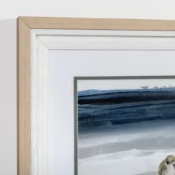 Framed Art-Kirkland's Home Beach Morning With Birds Framed Art Print Blue/Gray