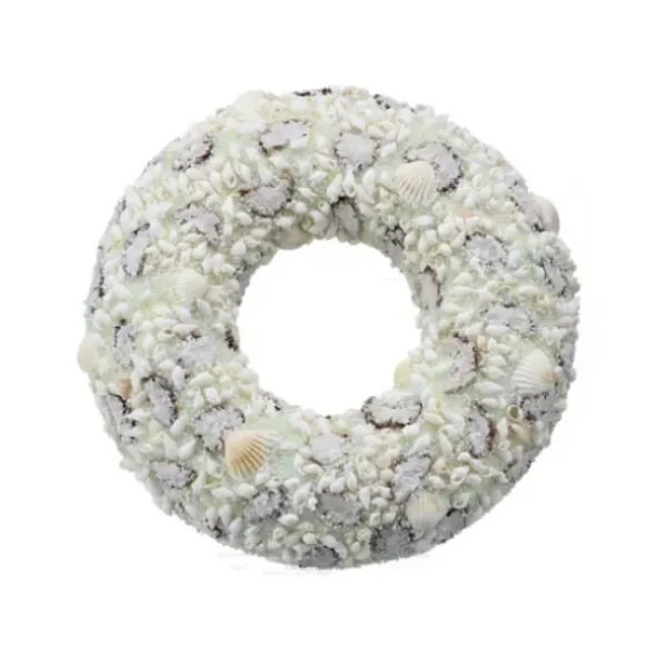 Wreaths-Kirkland's Home Beaded Seashells Wreath White