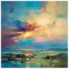Canvas Art-Kirkland's Home Before Nightfall Canvas Art Print, 30X30 In. Blue/Yellow/Multi