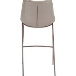 Bar Stools & Counter Height Stools-Kirkland's Home Beige & Brown Faux Leather 2-Pc. Bar Stool Set Gray
