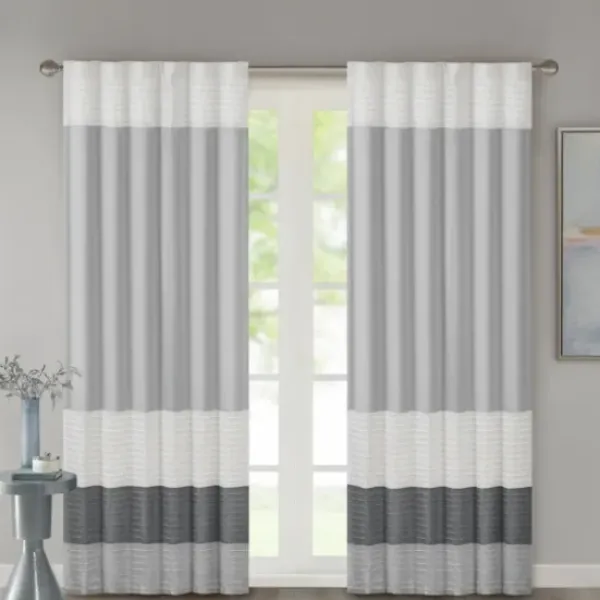 Curtains & Drapes-Kirkland's Home Beige Blackout Curtains, 84 In. Tan