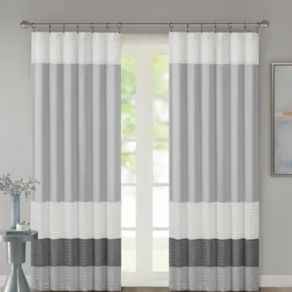 Curtains & Drapes-Kirkland's Home Beige Blackout Curtains, 84 In. Tan