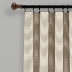 Curtains & Drapes-Kirkland's Home Beige Burlap Knotted Curtain Panel Set, 108 In. Tan