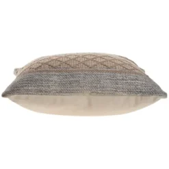Pillows-Kirkland's Home Beige Criss Cross Accent Pillow Brown