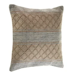 Pillows-Kirkland's Home Beige Criss Cross Accent Pillow Brown