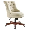 Office Furniture-Kirkland's Home Beige Miller Tufted Office Chair Tan