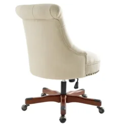 Office Furniture-Kirkland's Home Beige Miller Tufted Office Chair Tan