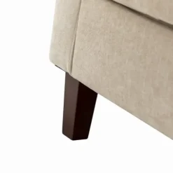 Accent Chairs-Kirkland's Home Beige Velvet Channel Stitch Accent Chair Tan