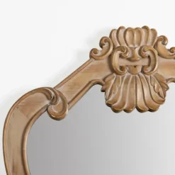 Decorative Mirrors-Kirkland's Home Belle Natural Scroll Top Wall Mirror