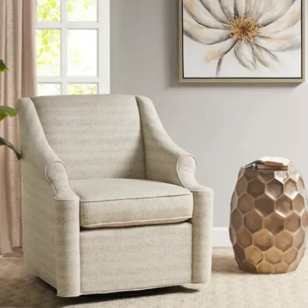 Accent Chairs-Kirkland's Home Benton Swivel Glider Accent Chair Tan