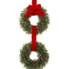Wreaths-Kirkland's Home Berries And Boxwood Double Wreath Green/Red